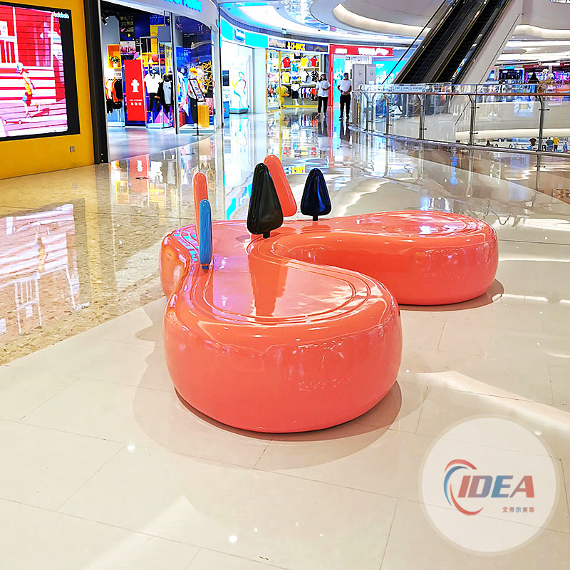 玻璃鋼休閑座椅異形機(jī)場(chǎng)休息區(qū)等候椅創(chuàng)意月亮型凳子商場(chǎng)座椅定制